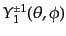 $\displaystyle Y_1^{\pm 1}(\theta,\phi)$